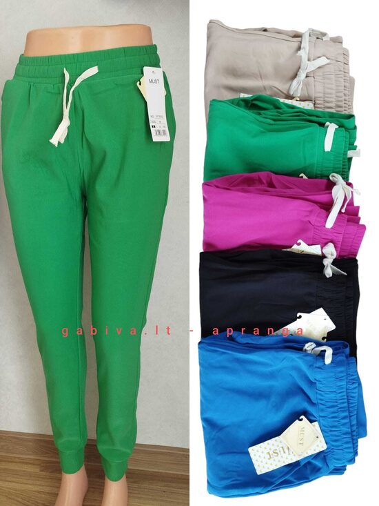 Vienspalvės elastingos kelnės M-XXL